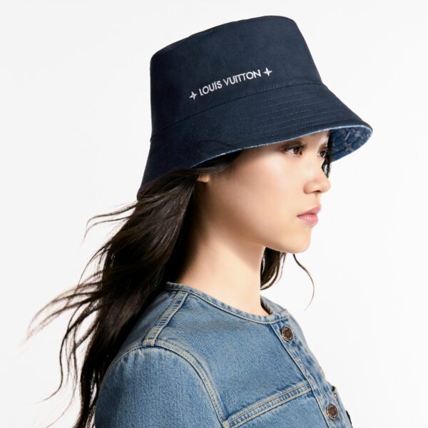 Louis Vuitton M7951M Denim Bucket Hat Blue